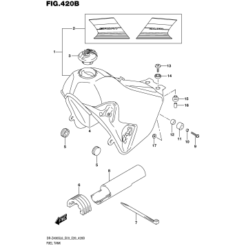 FUEL TANK (DR-Z400SL6 E28)