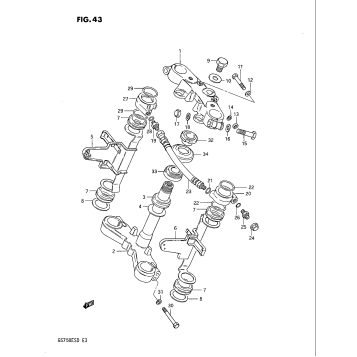 STEERING STEM (GS750ED)