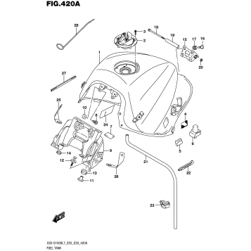 FUEL TANK (GSX-S1000L7 E33)