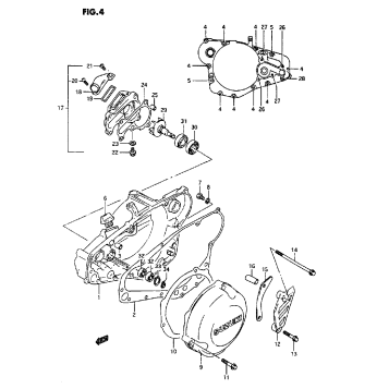 CRANKCASE COVER (MODEL K)