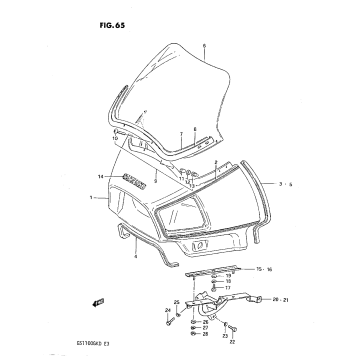 COWLING (NO.1) (GS1100GK2/GKD)