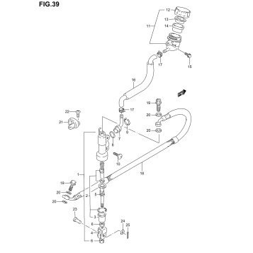 REAR MASTER CYLINDER (MODEL K2/K3/K4)