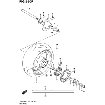 REAR WHEEL (GSX-S1000ZL8 E33)