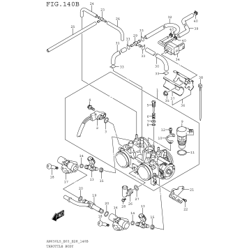 THROTTLE BODY (AN650L5 E33)