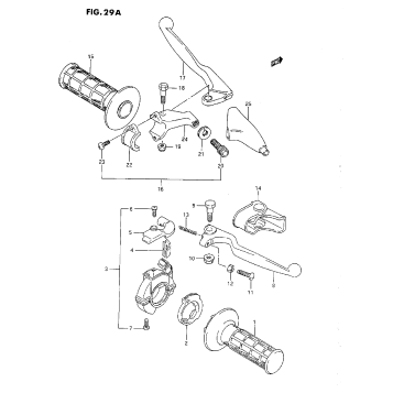 HANDLE SWITCH (K/L/M/N/P/R)