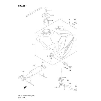 FUEL TANK (MODEL K5)