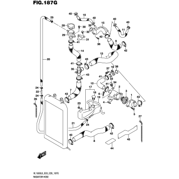RADIATOR HOSE (VL1500TL8 E33)