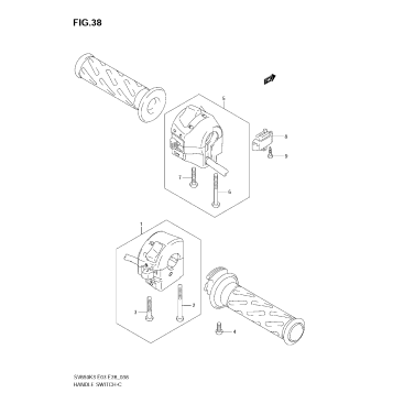 HANDLE SWITCH (SV650K3/K4/K5/K6/K7/AK7)