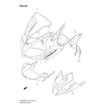 COWLING BODY (SV1000SK6)