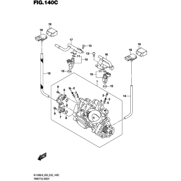 THROTTLE BODY (VL1500TL9 E03)