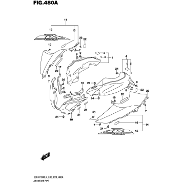 AIR INTAKE PIPE (YSF)