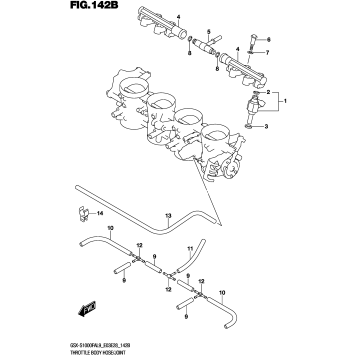 THROTTLE BODY HOSE/JOINT (GSX-S1000FAL9 E28)