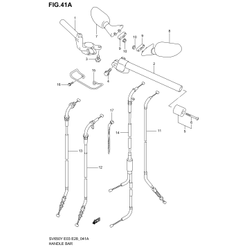 HANDLE BAR (SV650SX/SY/SK1/SK2)