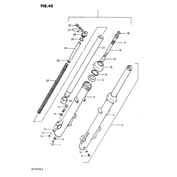 FRONT FORK (MODEL X)