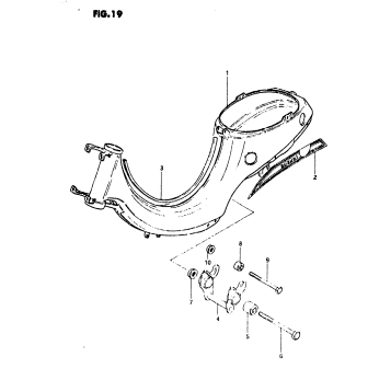 FRAME (MODEL T/X : -F.NO.3101002)