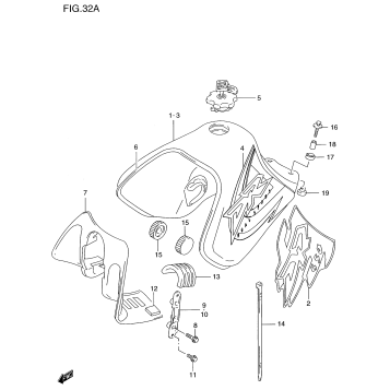 FUEL TANK (MODEL W/X)