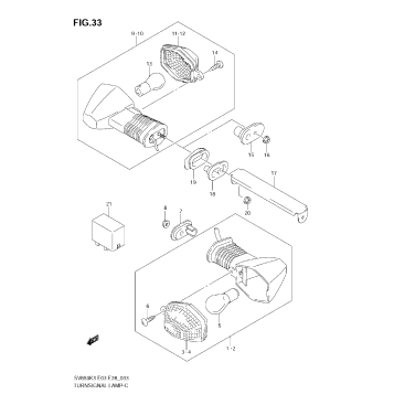 TURNSIGNAL LAMP (SV650K3/K4/K5/K6/K7/AK7)