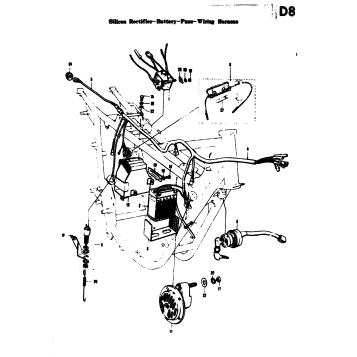 SILICON RECTIFIER-BATTERY-FUSE-WIRING HARNESS