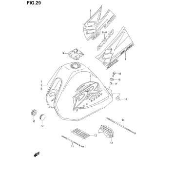 FUEL TANK (MODEL K1/K2/K3)