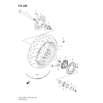 REAR WHEEL (GSX-R1000ZL3 E28)
