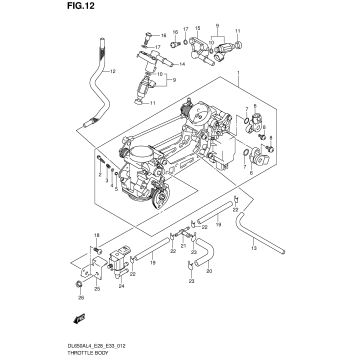 THROTTLE BODY (DL650AL4 E33)