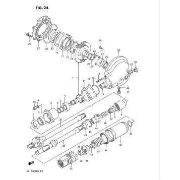 PROPELLER SHAFT - FINAL DRIVE GEAR