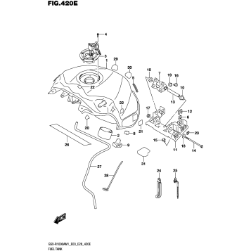 FUEL TANK (GSX-R1000A,GSX-R1000RA:E33)