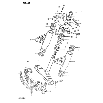 STEERING STEM (MODEL T)