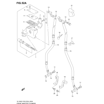FRONT MASTER CYLINDER (MODEL K2/K3/K4)