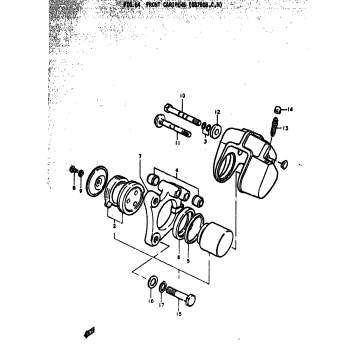 FRONT CARIPERS (GS750B