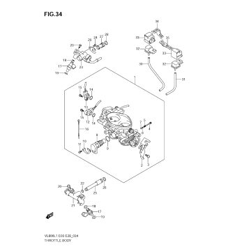 THROTTLE BODY (VL800T E28)
