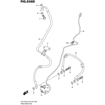 FRONT BRAKE HOSE (GSX-S750ZL8 E33)