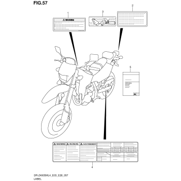 LABEL (DR-Z400SML4 E33)