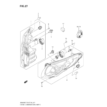 FRONT COMBINATION LAMP (MODEL K7)
