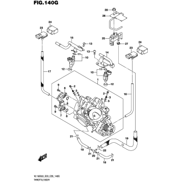 THROTTLE BODY (VL1500TL8 E33)