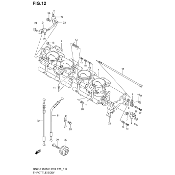 THROTTLE BODY (MODEL K1)
