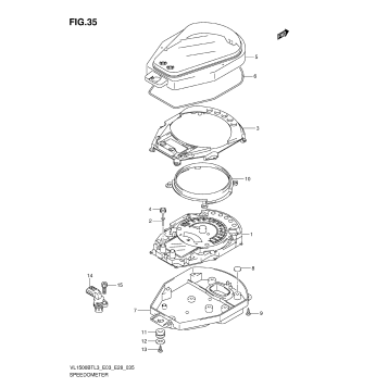 SPEEDOMETER (VL1500BTL3 E03)