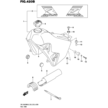 FUEL TANK (DR-Z400SML8 E28)