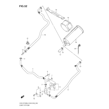 EVAP SYSTEM (GSX-R1000 L2 E33)