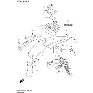 REAR FENDER (DR-Z400SMM3 E28)