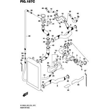 RADIATOR HOSE (VL1500TL9 E03)