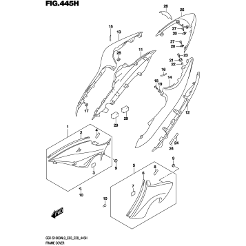 FRAME COVER (GSX-S1000AZL9 E28)