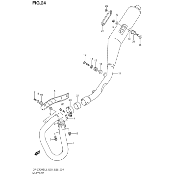 MUFFLER (DR-Z400SL3 E33)