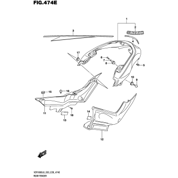 REAR FENDER (VZR1800BZL8 E28) (JRU)