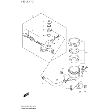 FRONT MASTER CYLINDER (SV650XA)