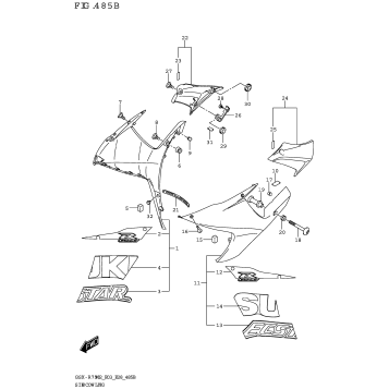 SIDE COWLING (GSX-R750Z)