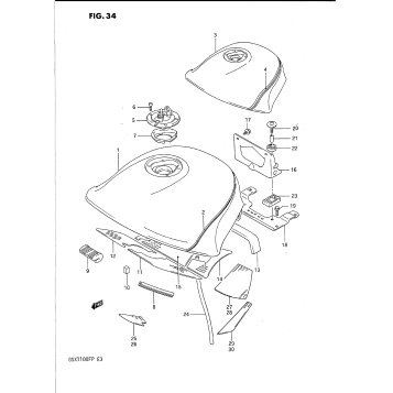 FUEL TANK (MODEL J/K)