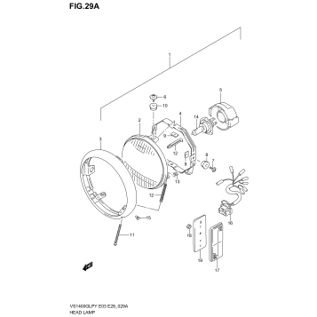HEADLAMP (MODEL K1/K2/K3)
