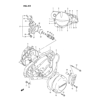 CRANKCASE COVER (MODEL L/M/N/P/R/S/T)