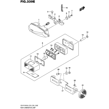 REAR COMBINATION LAMP (GSX-R1000AL6 E33)